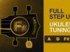 Full Step Up ukulele tuning
