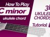 C minor chord ukulele