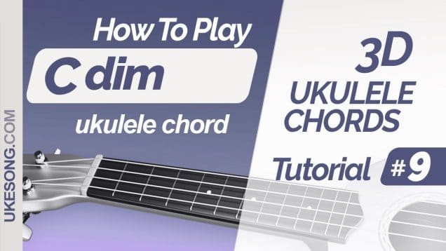 Cdim ukulele chord