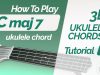 Cmaj7 ukulele chord