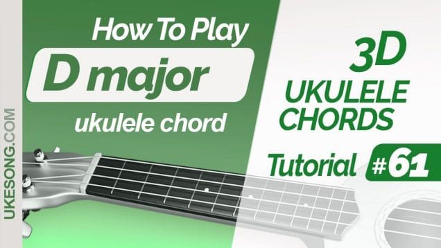 Dmaj ukulele chord