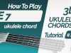 E7 ukulele chord