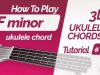 F minor ukulele chord