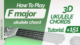 Fmaj ukulele chord