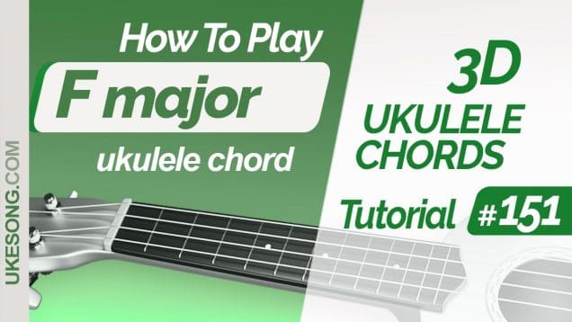 Fmaj ukulele chord