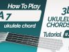 A7 ukulele chord