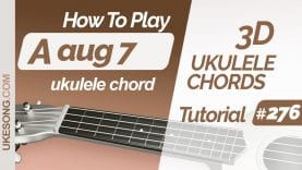 Aaug7 ukulele chord
