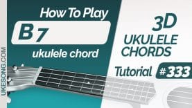 B7 ukulele chord