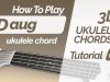 Daug ukulele chord