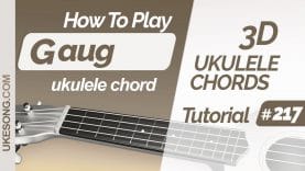 Gaug ukulele chord