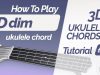 Ddim ukulele chord