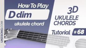 Ddim ukulele chord