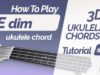 Edim ukulele chord