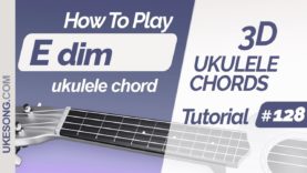 Edim ukulele chord