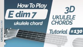 Edim7 ukulele chord