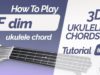 Fdim ukulele chord