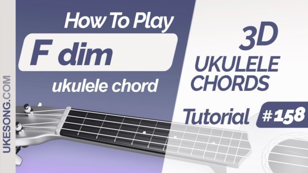 Fdim ukulele chord