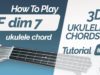Fdim7 ukulele chord